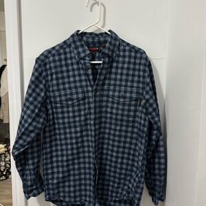WOLVERINE PLAID PRINT SHIRT SIZE M